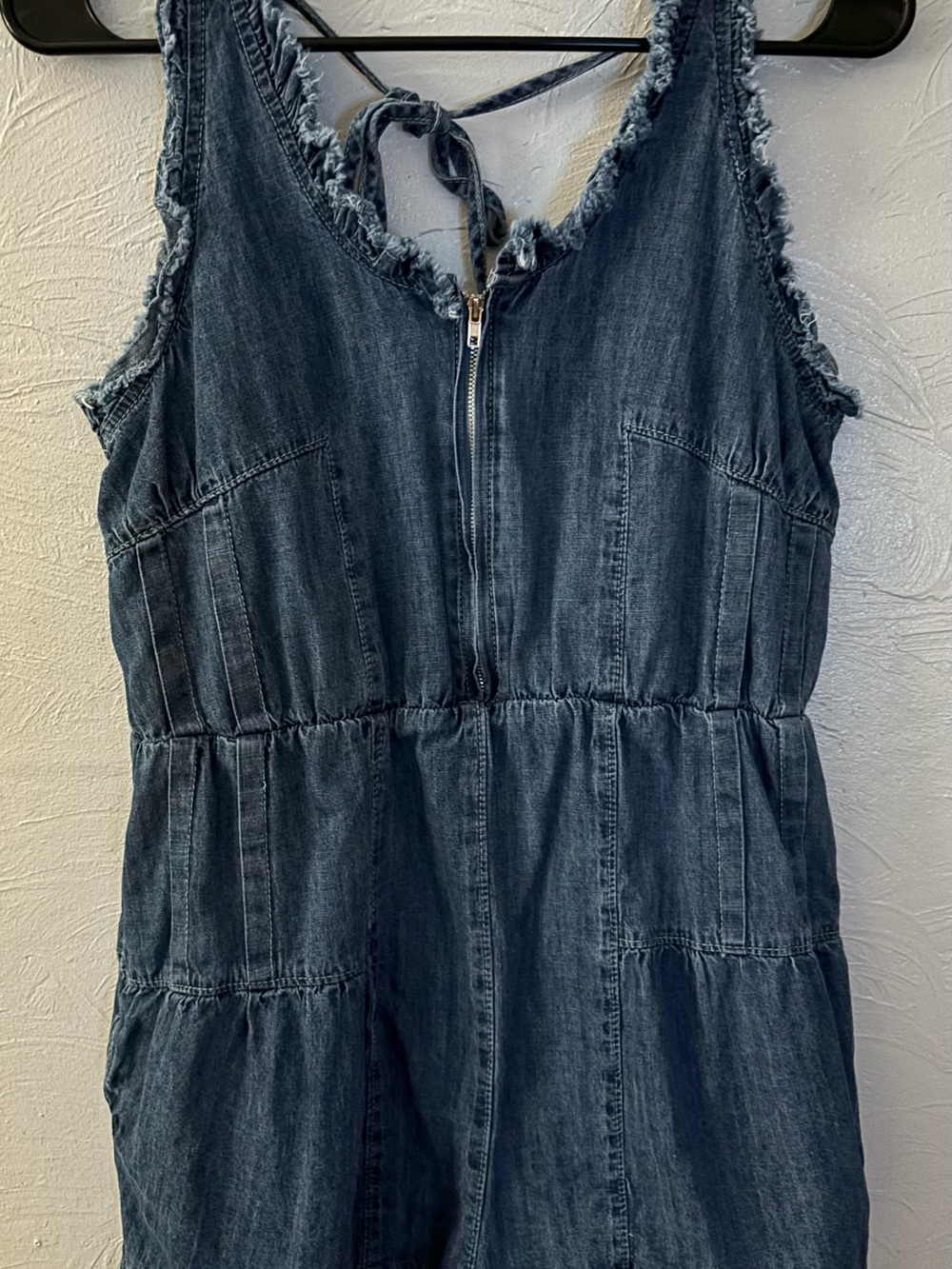 Women's Sleeveless Shorts Denim Romper - Picture 4 of 7